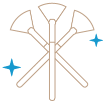 Skincare brush icon representing Advanced Aesthetics program at IMAJ Institute