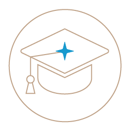 Graduation Cap Icon representing Scholarships